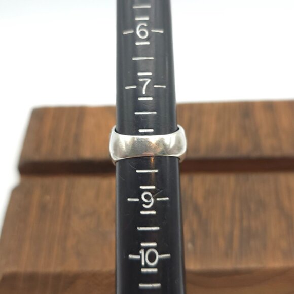 Size 8 Sterling Silver Marcasite Stones Band Ring A202 - Picture 6 of 8